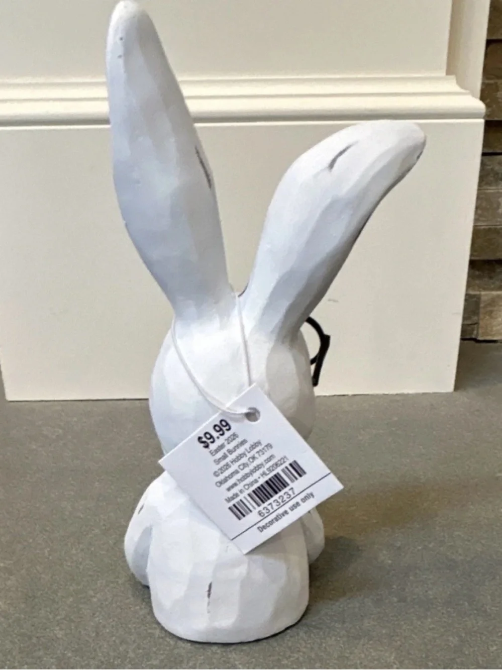 Hobby Lobby White Matte Rabbit with Glasses Figurine Easter with FREE Gift - Picture 5 of 10